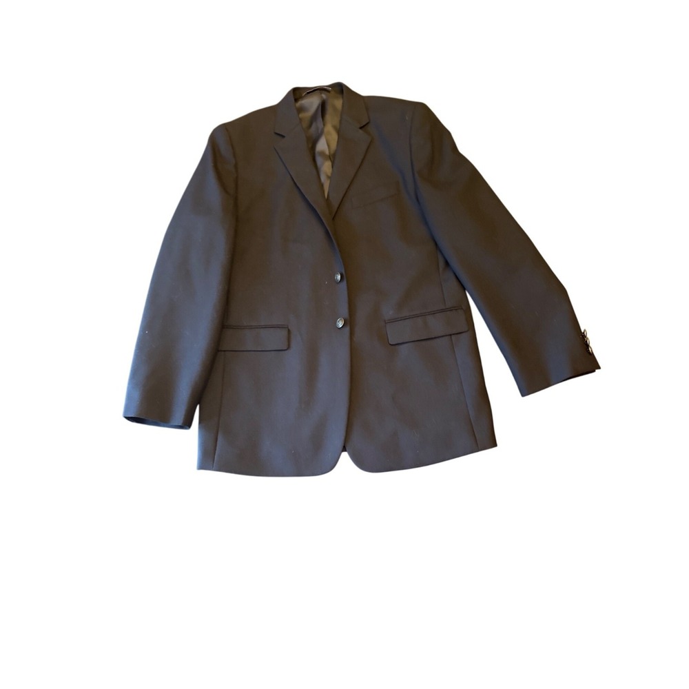 Nordstrom Boys Dark Navy Wool‎ Blend Blazer Size 18